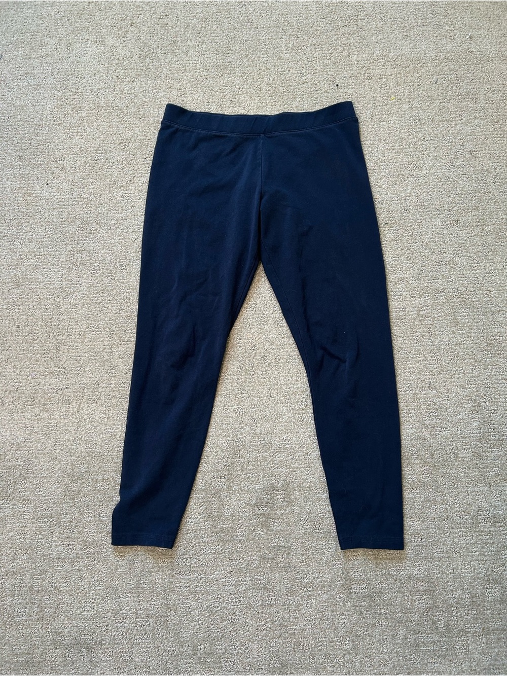 NWOT LL Bean Perfect Fit Leggings Pants Slim Classic Navy Blue - Size S Petite